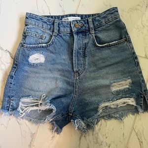 Zara high waist shorts